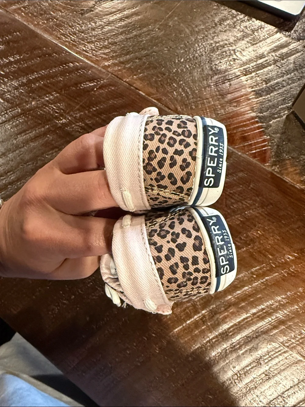 Sperry Kids Leopard Print Pink Canvas Boat Sneakers